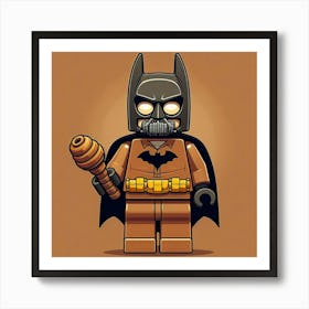 Hush from Batman in Lego style 1 Art Print