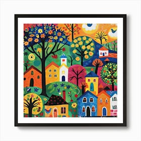 Kids Travel Illustration Spain 4 Art Print