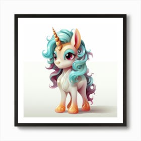 Cute Unicorn 1 Art Print