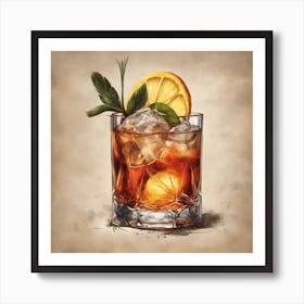 Tequila Cocktail 1 Art Print