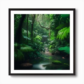 Tropical Rainforest Art Print