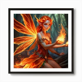 Fire Fairy Art Print