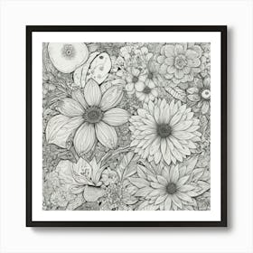 Garden Of Flowers 2 Art Print