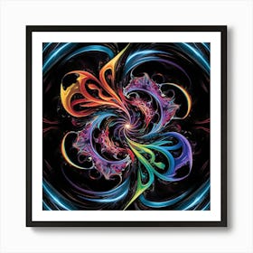 Leonardo Phoenix A Surreal Dreamlike Scene Featuring A Mesmeri 2 Art Print