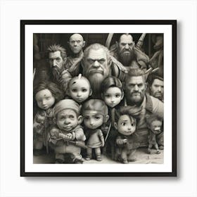 Group Of Children Art Print