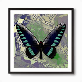 Mechanical Butterfly The Palawan Birdwing Techno Trogonoptera Trojana Art Print