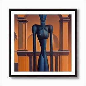 Metaphysical Statue Art Print