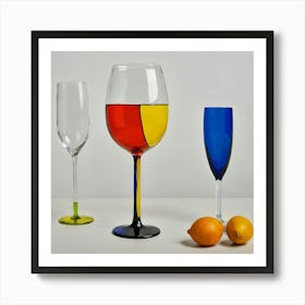 Wine Glasses Art Print