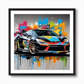 Sports Car Painting 2 Art Print