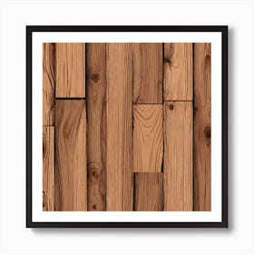 Wood Planks Background 6 Art Print