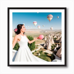 Cappadocia Hot Air Balloons Art Print