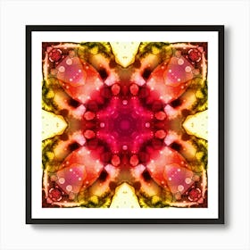 Abstraction Watercolor Tender Flower Art Print