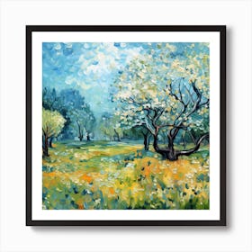 Apple Trees In Spring Art Print