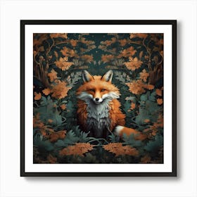 william morris fox In The Forest Art Print