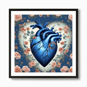 Heart Of Roses Art Print