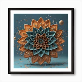 Abstract Flower Art Print