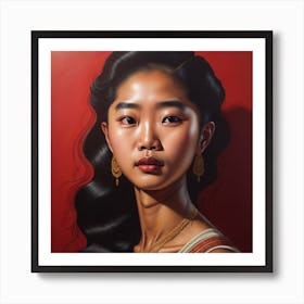 Enchanting Realism, Paint a captivating portrait 6, that showcases the subject's unique personality and charm. Generated with AI, Art Style_V4 Creative, CFG Scale_13, Step Scale_50. Art Print