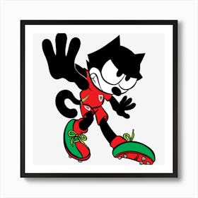 Wales and footballer, Felix The Cat Art Print