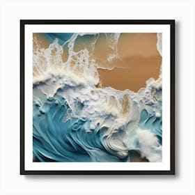 Abstract Of Waves Art Print