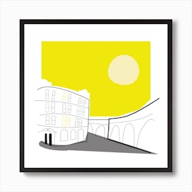 Manchester Sun Art Print