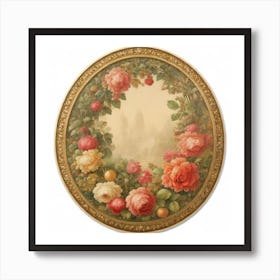 Roses In The Garden Art Print