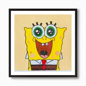 Spongy BOB 💛 Art Print