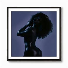 Black Woman Posing Art Print