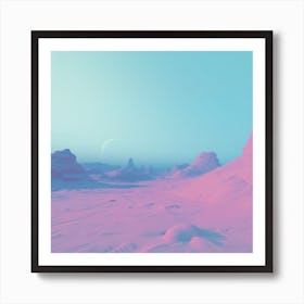 Lunar Landscape Art Print