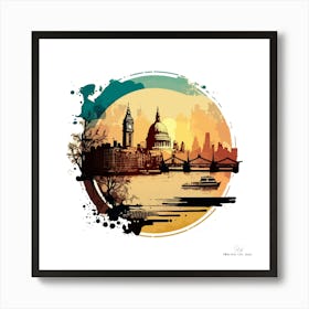 London Skyline.A fine artistic print that decorates the place. 1 Art Print