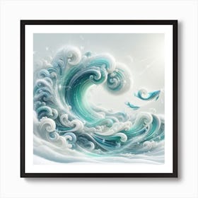 Ocean Waves Art Print