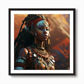 Black Widow Warrior Art Print