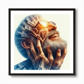 Portrait Of An Old Man Art Print