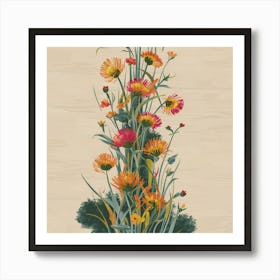 Flowers In A Vase 48 Art Print