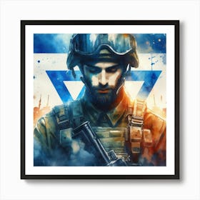 Israeli Soldier 10 Art Print