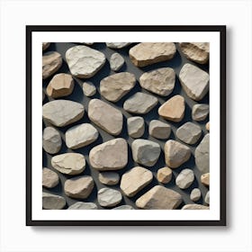 Realistic Stone Flat Surface For Background Use (71) Art Print
