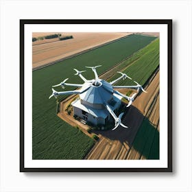 Drone In The Field Art Print