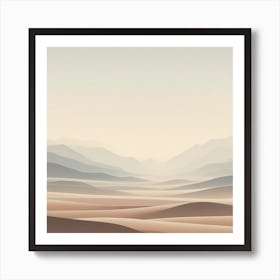 Desert Landscape Art Print