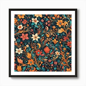 Floral Pattern 11 Art Print