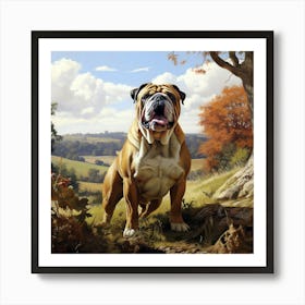 Countryside British Bulldog Poster