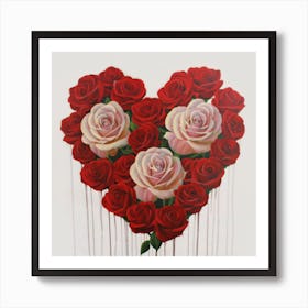 Heart Of Roses 5 Art Print