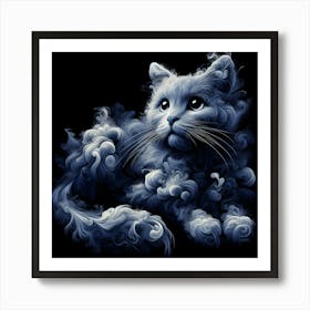 Cat In The Clouds 1 Art Print