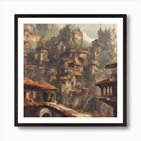 Fantasy City 22 Art Print