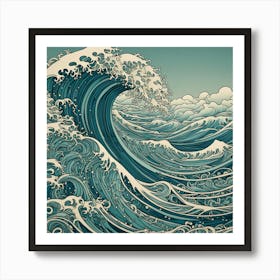 Great Wave Off Kanagawa 2 Art Print