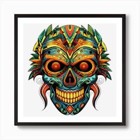 Day Of The Dead Skull 7 Art Print