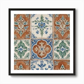 Tile Mosaic 1 Art Print