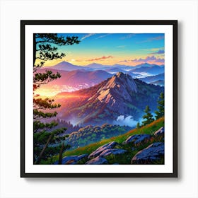 Mountain Landscape 8 Art Print