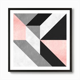 Marble And Pink 1 Art Print