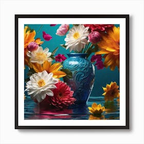 Flowers In A Vase 39 Art Print