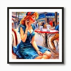 Pin Up Girl Art Print