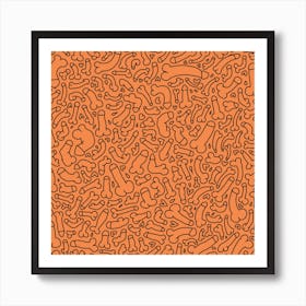 orange dicks Art Print